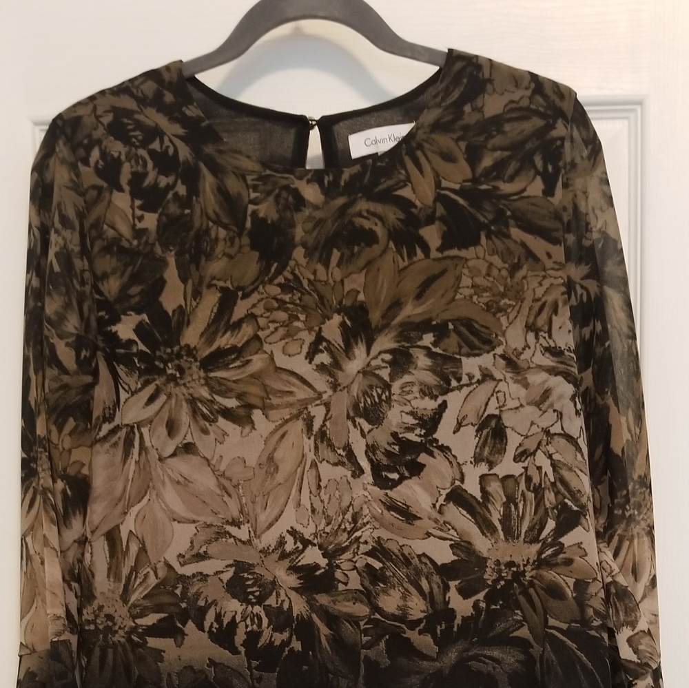 Calvin Klein Long Sleeve Blouse Size XS